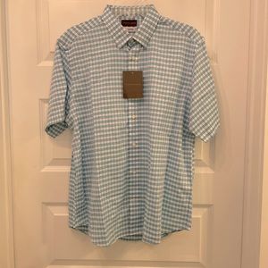 Thomas Dean short sleeve button down shirt